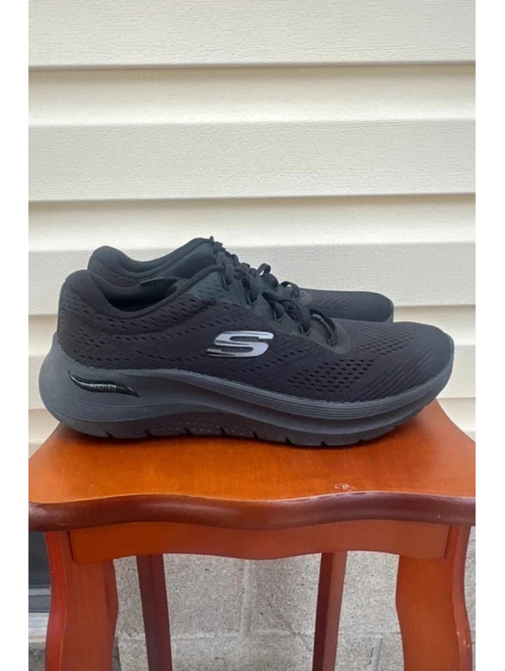 Skechers Arch Fit 2.0 Big League Women’s 9.5 Black Sneakers 150051 NEW BOX